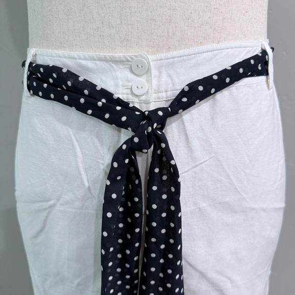 🌸 Plus Size 18 Coldwater Creek Linen Blend Two-Piece Set – Navy and White - Picture 3 of 9